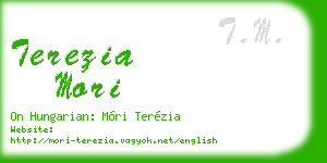 terezia mori business card